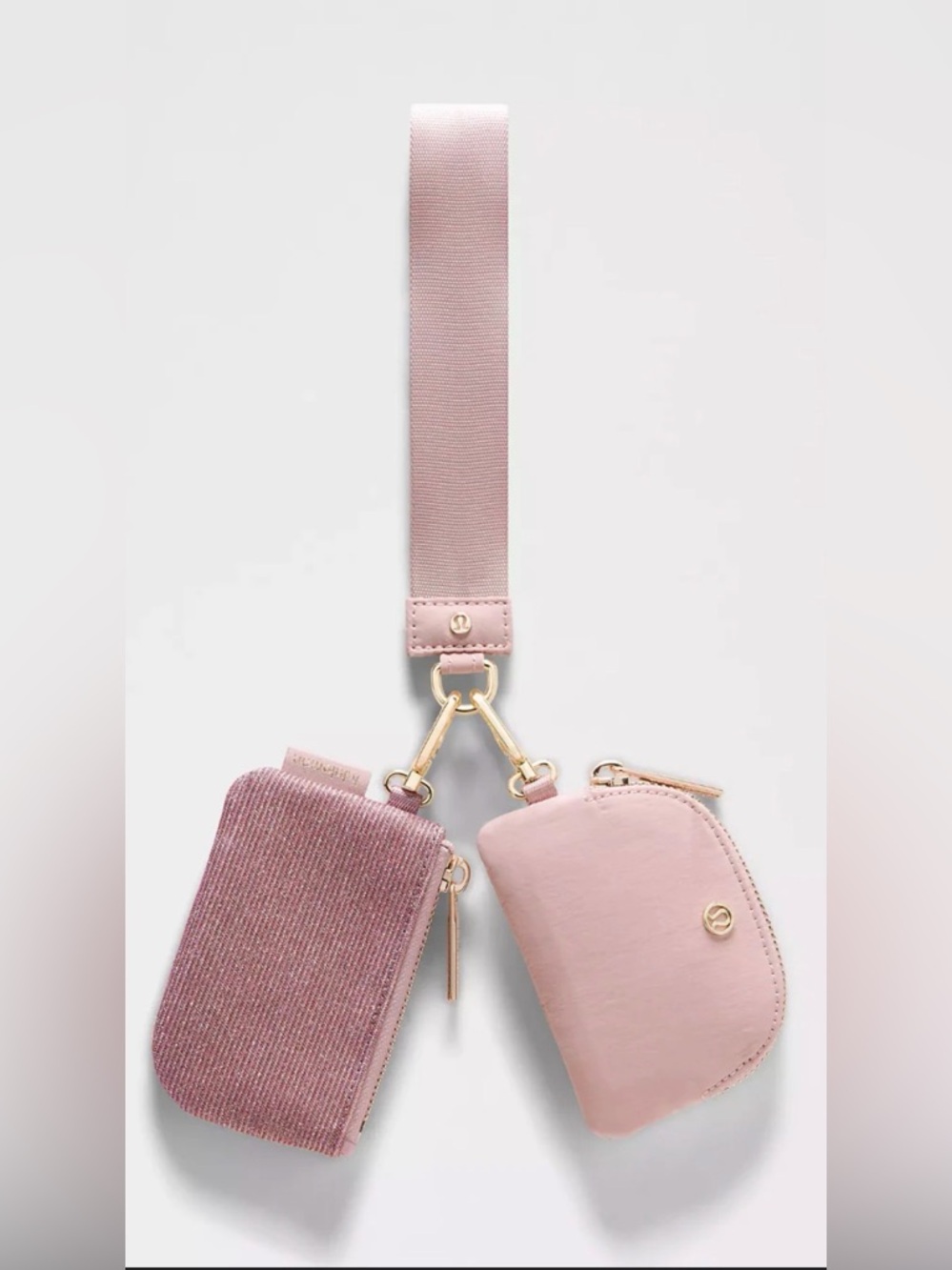 Lululemon dual pouch  Wristlet Keychain Set